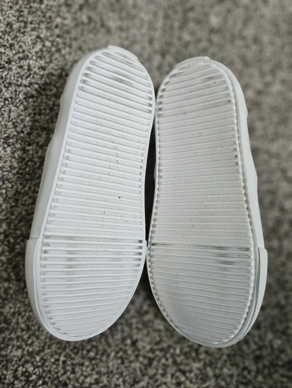 Old Navy Kids Slip-On Canvas Sneakers - Light Gray and White